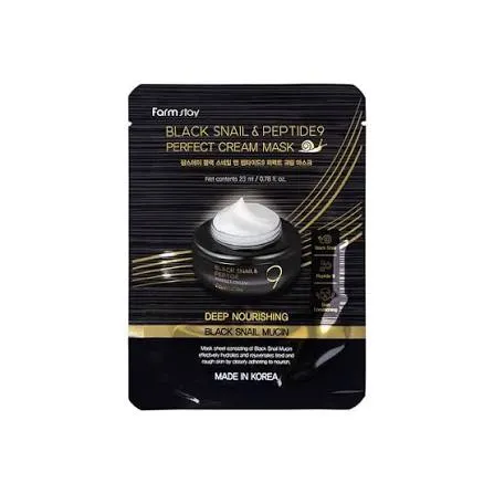 [FST-RB-MSK-003] FARM STAY Black Snail & Peptide 9 Perfect Cream Mask