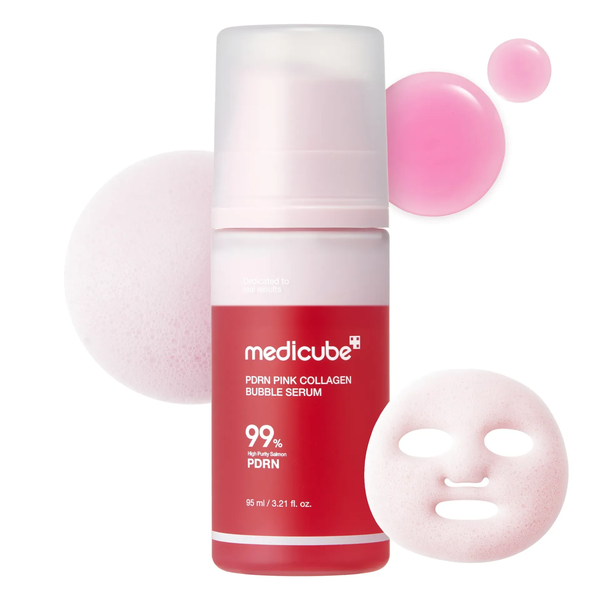 Medicube PDRN Pink Collagen Bubble Serum 99% PDRN